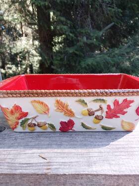 Sq-899078 Temptations Temp-tations Ovenware By Tara Old World Green 1.5 Quart Loaf Pan Trivet Lid Rack