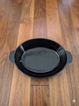 Tt001574 Temptations Temp-tations Tara Black Basketweave 3 Quart Oval Casserole Baker Dish Pristine Tt001574 Temptations Temp-tations Tara Black Basketweave 3 Quart Oval Casserole Baker Dish Pristine