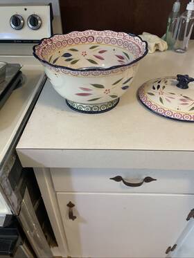 World4 Temptations Temp-tations 3 Quart Bowl Cover And Small Microwave Oven Dishwasher Safe