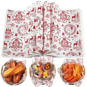 Don2390 Tenceur 150 Pcs Christmas Wax Paper Sheets Parchment Deli Wraps Tissue Don2390 Tenceur 150 Pcs Christmas Wax Paper Sheets Parchment Deli Wraps Tissue