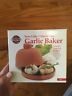 Terracottabakeware Norpro Terra Cotta Garlic Baker With Glazed Bottom Base