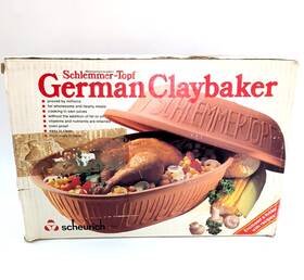 The Original German Clay Baker 002477108124 Vtg Schlemmer-topf #838 Scheurich Germany New Old Stock Read