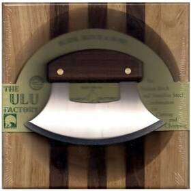 Synchkg036415 The Ulu Factory 8 Inch Block With Deep Dish Chopping Bowl And Walnut Handled Synchkg036415 The Ulu Factory 8 Inch Block With Deep Dish Chopping Bowl And Walnut Handled