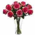 Thre3096 Three Posts Blooming Roses In