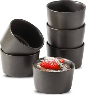 Tikooere 313093742796 Ramekins 4 Oz Oven Safe Souffl Dishes For Creme Brulee Souffle Pudd