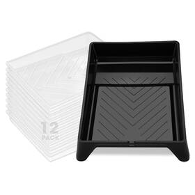 Touri 779605402969 12 Pack 9 Inch Paint Tray And Liner Set 10 Pcs Thickened Disposable Pl