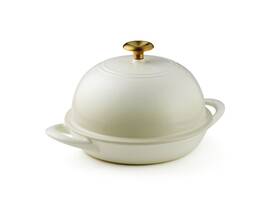 80131 Tramontina 80131/516 Enameled Cast Iron 9.5 Inch Bread Oven Latte/gold
