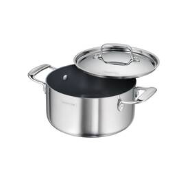 013ds Tramontina 98051/013ds Utsava Tri-ply Clad Stainless Steel 3.25-quart Casserole With Lid And Ceramic