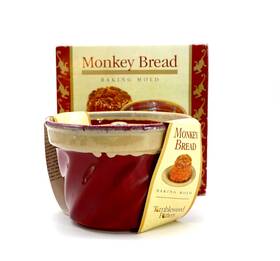 Tumbleweed Pottery 746468050804 Monkey Bread Mold Brown Stoneware Baking Dish Pan 8 Inch Size New