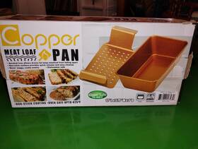 Tv Direct 674986027230 Nonstick Meatloaf Pan 2x Piece Healthy Set With Copper Coating