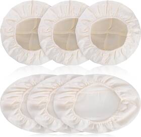 5258pecq3064 Tweruna 6 Pcs Bread Basket Liner Cloth Natural Rattan Banneton Covers Round And