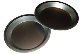 Two 9 Inch Pie Pans A Heavy Weight Steel None Stick Bakeware Set With Even Heati