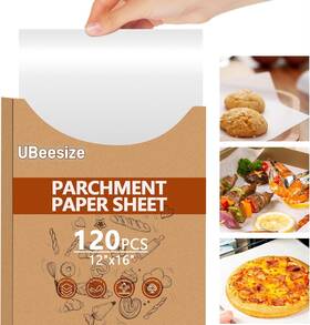 Aq-ypz120wt-de Ubeesize 120pcs Thickened Precut Parchment Paper Sheets 12 16 In Heavy Duty Non-toxic