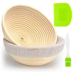 Pb-05 Ubran Upholstered Banneton Bread Proofing Basket 8.5 Inch Sourdough Baking Rising Banaton Proofer Pb-05 Ubran Upholstered Banneton Bread Proofing Basket 8.5 Inch Sourdough Baking Rising Banaton Proofer