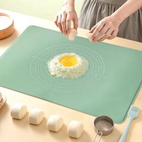 Ultrakeno 734730555935 Silicone Baking Mat 24 Inch X 16 Extra Thick Dough Rolling With Measurement