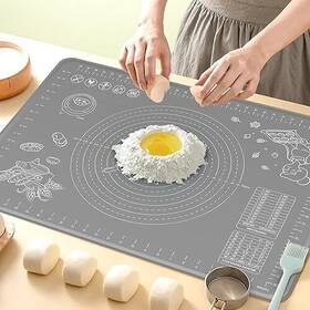 Ultrakeno 743711479047 Silicone Pastry Mat Extra Thick Non-stick Baking 28 Inch X 20 Rolling Dough