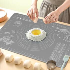 Ultrakeno 743711479061 Silicone Baking Mat 32x24 Inch Extra Thick Non-stick Pastry With Measure