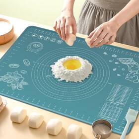 Ultrakeno 743711479078 Silicone Pastry Mat Extra Thick Nonstick Baking 32 Inch X 24 Rolling Dough With