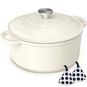 Umite001 Umite Chef Enameled Cast Iron Dutch Oven - 5 Quart Pot With Lid And Cotton Potholde