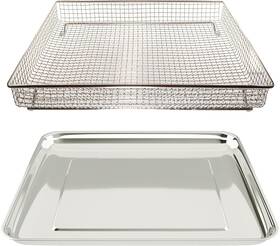 Univen 445001882881 Stainless Steel Baking Tray Pan And Air Fryer Basket Compatible With Cuis Univen 445001882881 Stainless Steel Baking Tray Pan And Air Fryer Basket Compatible With Cuis