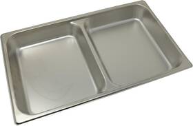 Spfd2 Usa 445023030062 Divided Food Pan Full-size 2-1/2 Inch S/s