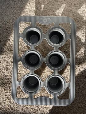1290po-1 Usa Pan Popover Baking Tray