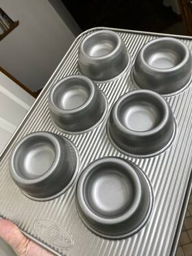 Usa Pan 859166007763 Nonstick Brownie Bowl 6 Cup Aluminized Steel