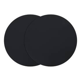 Uxcell 636939223670 2pcs Silicone Microwave Mat 12 Inch Multi-purpose Hot Pad Black