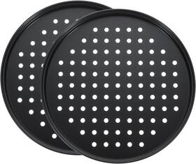 F24062700ux0240 Uxcell 2pcs Pizza Pan With Holes 11 Inch Non-stick Tray For Oven