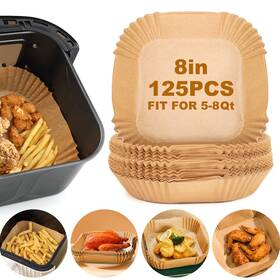 Vailnd 114102000699 Air Fryer Paper Liners 125pcs Parchment Disposable L Inch