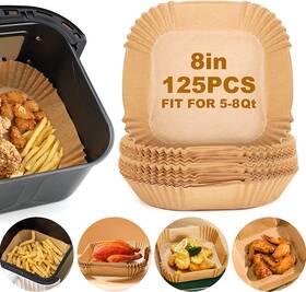 Vailnd 313107875809 Air Fryer Paper Liners 125pcs Parchment Disposable Liner