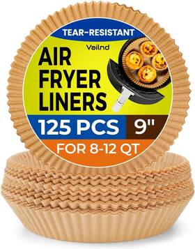 Vailnd 614141848041 9inch Round Air Fryer Liners Disposable 125pcs Non-stick Parchment Pa Vailnd 614141848041 9inch Round Air Fryer Liners Disposable 125pcs Non-stick Parchment Pa