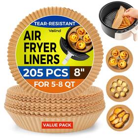 V-205-r8 Vailnd Air Fryer Liners For Ninja 205 Pcs Heavy-duty Disposable 8
