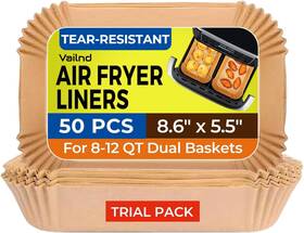 V-50-re8 Vailnd Air Fryer Paper Liners Disposable - 50 Pcs 8.6x5.5 Inch Rectangle Parchment P V-50-re8 Vailnd Air Fryer Paper Liners Disposable - 50 Pcs 8.6x5.5 Inch Rectangle Parchment P