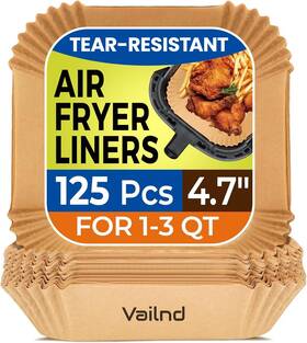 V125-s4.7 Vailnd Small Air Fryer Liners Disposable 2 Quart Parchment Paper For Cosori 2.1