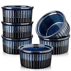 Vancasso 941718501776 Glimmer 0.3 Quart 4 Inches Baking Cups Set Of 6 Blue 1 Lb