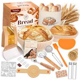 B0988343tq Vedalio Sourdough Bread Baking Supplies Starter Kit