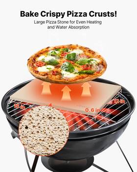 Vevor 197988713685 15x12 Inch Rectangular Pizza Stone With Scraper 0.6 Thick For Oven And Grill Vevor 197988713685 15x12 Inch Rectangular Pizza Stone With Scraper 0.6 Thick For Oven And Grill