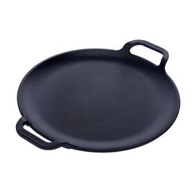 Victoria 815457021856 10-inch Cast Iron Comal Pizza Pan With 2 Side Handles Preseasoned Flaxs