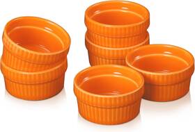 Vidalenta 445025436497 Creme Brulee Ramekins 1.5 Oz Set Of 6 Oven Safe Ceramic Dipping Sauce