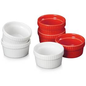 Vidalenta 723314182360 Mini Ramekins 1.5 Oz Dipping Sauce Cups Ceramic Tiny Set Of 6 - Porc
