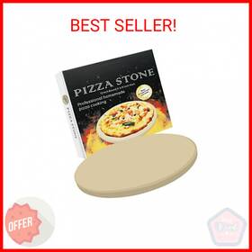 Vikeyhome 305275822334 Round Pizza Stone Heavy Duty Cordierite Grilling Baking Piz