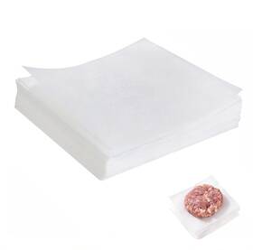 Ypz-zfx6x6bs100 Vlwltl 100pcs 6 Inch X Unbleached Parchment Paper Burger Patty Non-stick Squa