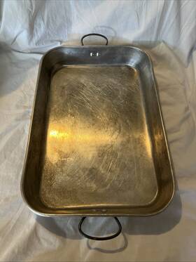 68080 Vollrath Vtg Roast Bake Pan Heavy Ga Aluminum 17 Inch X 12 2-1/2 Lasagne Handle