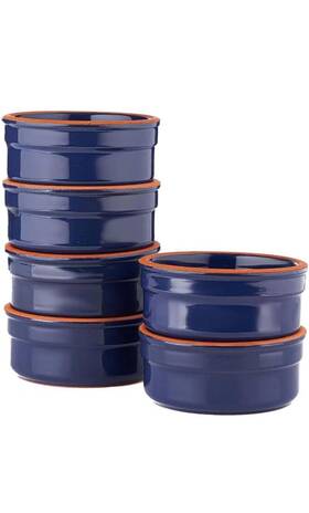 X002hcl0u9 Voss Living Set Of 6 Creme Brulee Ramekins 4 Oz Handmade Dipping Bowls And Custard Cups
