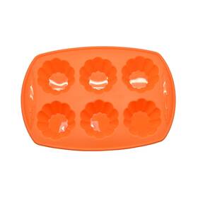 Wah Tad Trading 098338900277 Prime Cook Silicone Flower-shaped 6-count Cupcake Pan Orange 6 Count Wah Tad Trading 098338900277 Prime Cook Silicone Flower-shaped 6-count Cupcake Pan Orange 6 Count