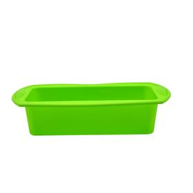 Wah Tah Trading 098338900284 Prime Cook Silicone Rectangular Cake/loaf Pan Green 2 Lbs