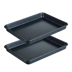 Walooza 659676235805 Set Of 2 Nonstick 11 Inch Carbon Steel Cookie Sheets For Baking Stackable And Safe Walooza 659676235805 Set Of 2 Nonstick 11 Inch Carbon Steel Cookie Sheets For Baking Stackable And Safe