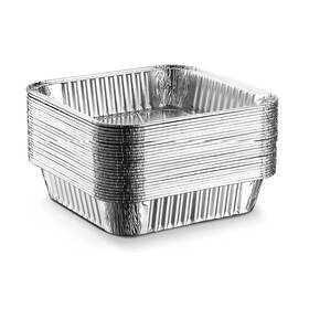 Waytiffer 368456418599 25pack- 8 X Aluminum Foil Pans Disposable Heavy Duty Square Baking Cake Pan