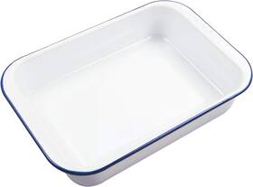 Webake 445004364377 Enamelware 9x13 Baking Pan With Lid Oblong Cake Enameled Steel Roasti